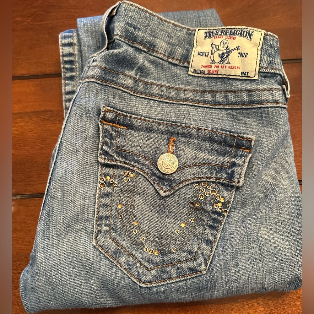 True religion skinny jeans waist size 27